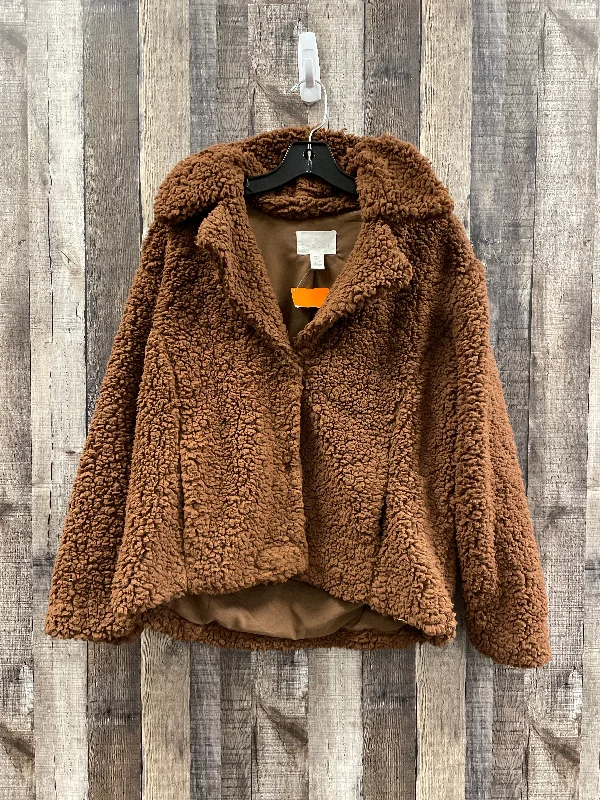 Men's Coats with Slim FitsJacket Faux Fur & Sherpa By Caslon  Size: M