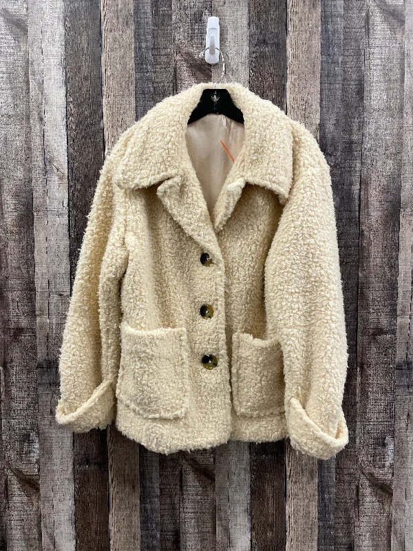 Men's Coats with PocketsJacket Faux Fur & Sherpa By Free People  Size: M