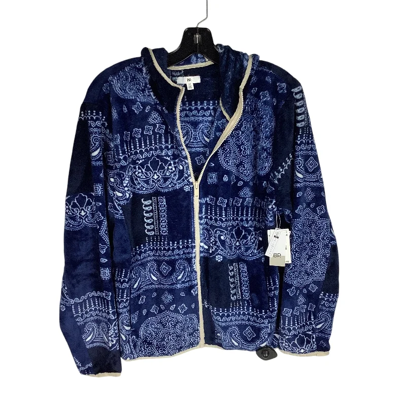 Men's Coats with Reflective StripesJacket Fleece By Bp In Navy, Size: Xs