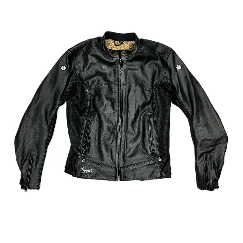 Men's Coats with Hand WarmersJacket Leather By Joe Rocket In Black, Size: M