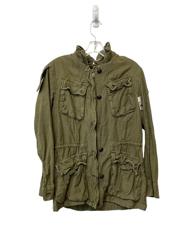 Men's Coats with Adjustable HemsJacket Other By Free People In Grey, Size: M