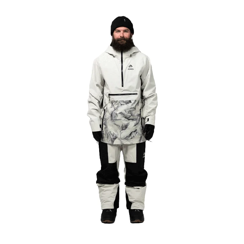 Men's Coats for SpringJones Men's Mtn Surf Anorak Jacket 2024 Glacier Print/Mineral Grey