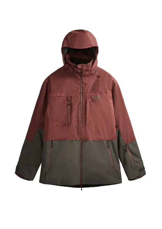 Men's Coats for Casual WearPICTURE Track Snowboard Jacket Andorra/Raven Grey 2024