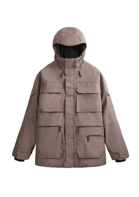 Men's Coats with Patchwork DesignsPICTURE U99 Snowboard Jacket Plum Truffle 2024
