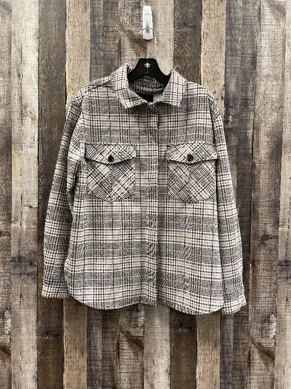 Affordable Men's Winter CoatsPlaid Pattern Jacket Other Sanctuary, Size S