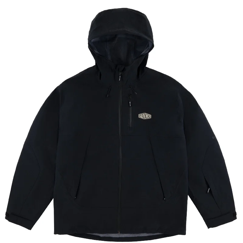 Men's Coats without LiningSOUVENIR 3 Ply Ripstop Shell Snowboard Jacket Black 2025