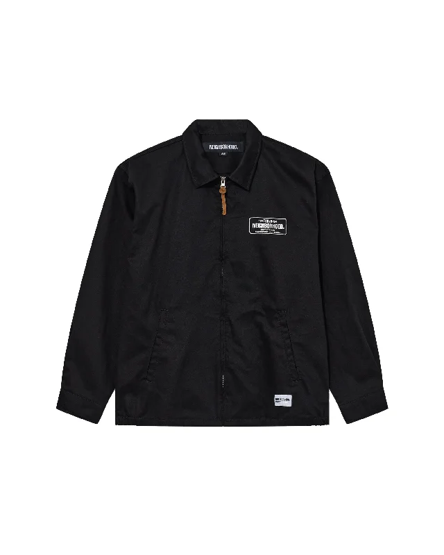 Best Men's Leather CoatsZip Work Jacket - Black