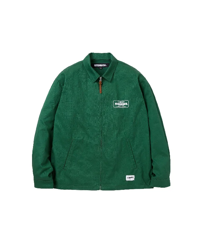 Men's Coats for SnowshoeingZip Work Jacket - Green