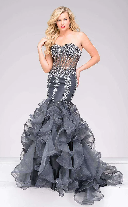 Tea-Length DressJovani 42883CL Dress