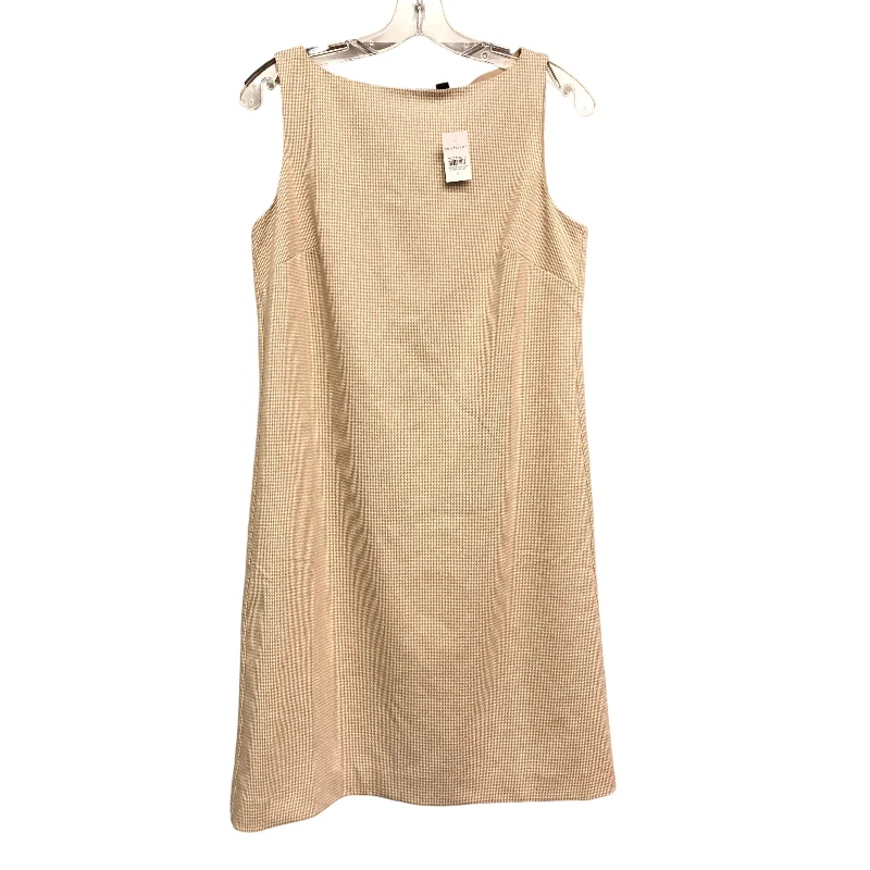 women's apple-shaped body dressesDress Casual Short By Ann Taylor In Tan, Size:S