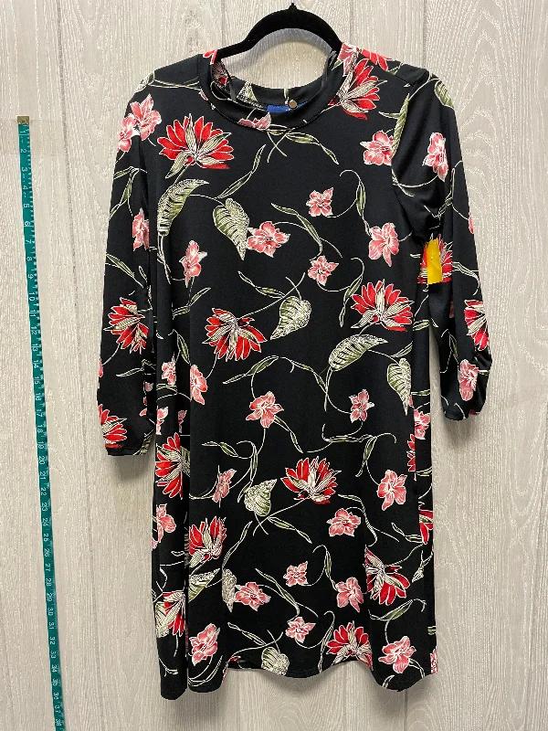 women's striped dressesDress Casual Short By Apt 9 In Floral Print, Size: M