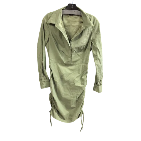 Peplum DressDress Casual Short By Bebe In Green, Size: 4