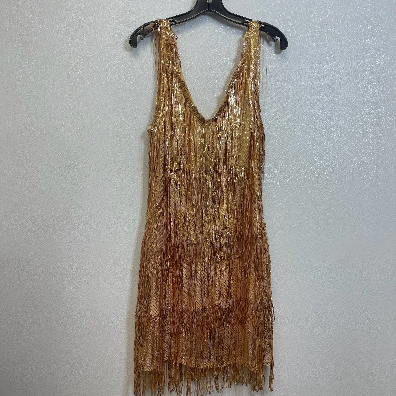 women's bodycon dressesDress Casual Short By Cmf In Gold, Size: Xl
