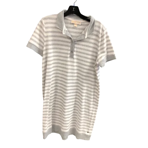 women's fashionable dressesDress Casual Short By Michael By Michael Kors In Striped Pattern, Size: L