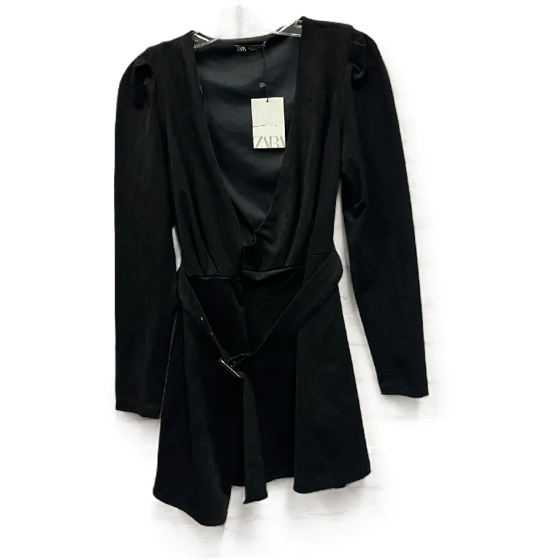 Plunging Neckline DressDress Work By Zara In Black, Size: S