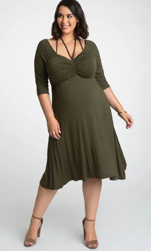 Fit-And-Flare DressKiyonna Enticing Tie Short Dress