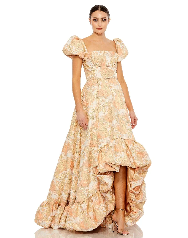 women's unique dressesMac Duggal 68276 High Low Formal Floral Dress
