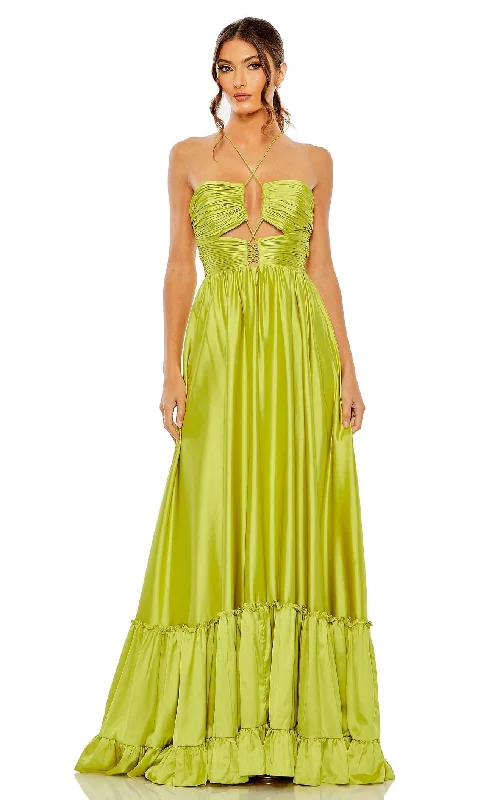 women's striped dressesMac Duggal 68486CL Dress