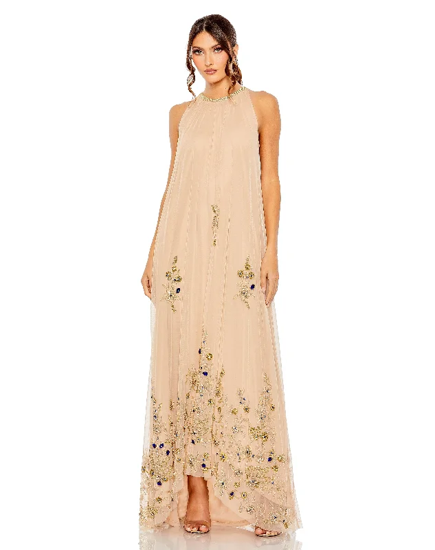 Trumpet DressMac Duggal  High Low Formal Chiffon Dress