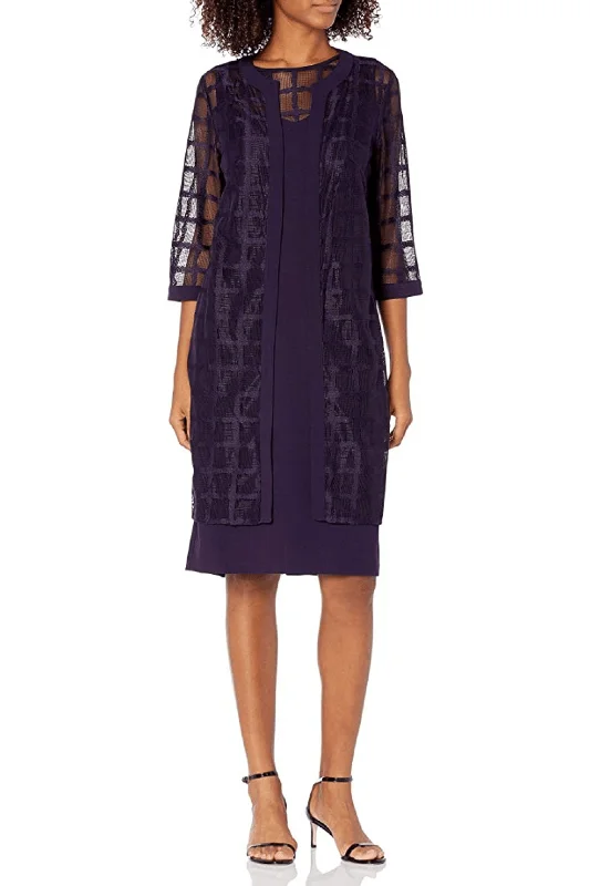 women's A-line dressesMaya Brooke Plus Size Short Jacket Dress 27367J