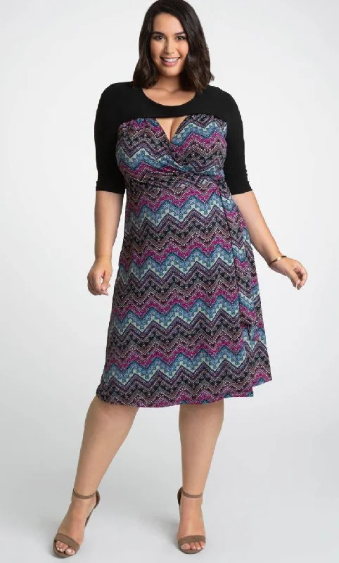 women's stylish dressesKiyonna Plus Size Short Wrap Dress