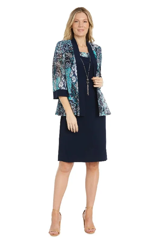 women's stretchy dressesR&M Richards 1189P Short Petite Cocktail Jacket Dress