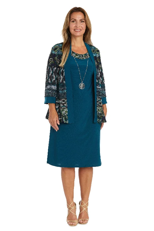Polka-Dot DressR&M Richards 9729P Short Piece Petite Jacket Dress