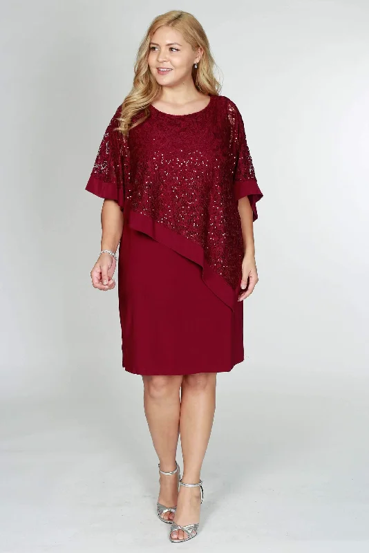 women's vacation dressesR&M Richards 2292P Short Metallic Lace Petite Dress Sale