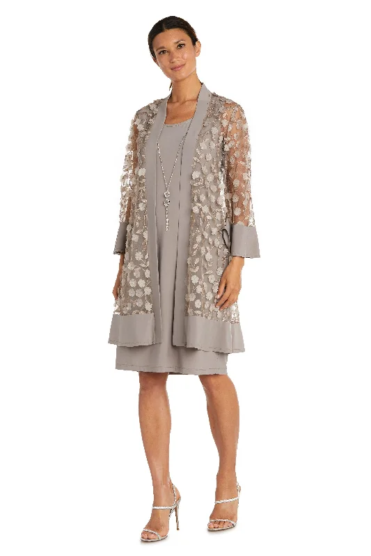 women's lace-up dressesR&M Richards 2643P Short Petite Jacket Dress